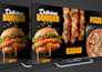 design a modern restaurant menu, food menu, or cafe menu